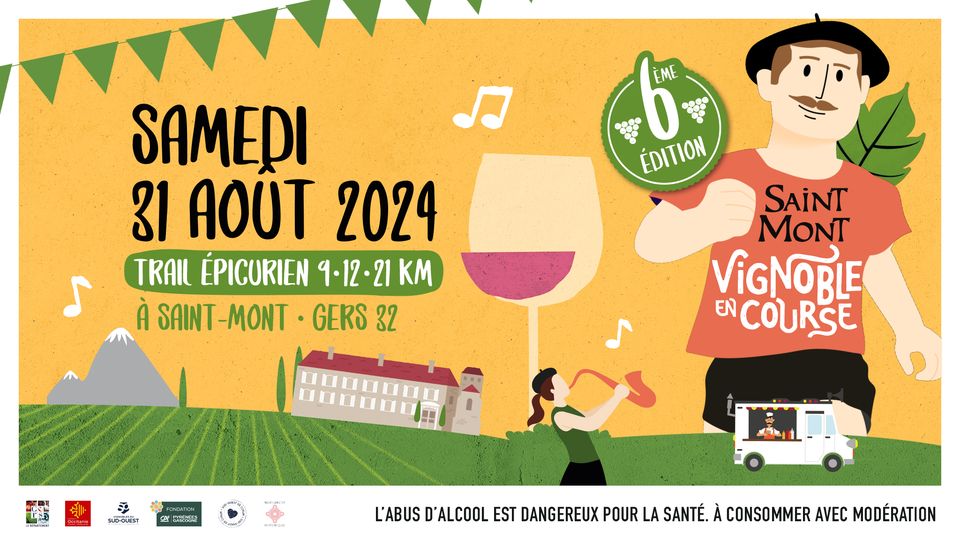 Saint Mont vignoble en course le 31 août 2024